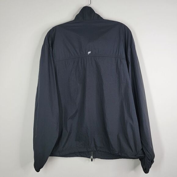 Fabletics Black Windbreaker Oversized Reflective Trim Puffer Size Medium - Picture 14 of 15